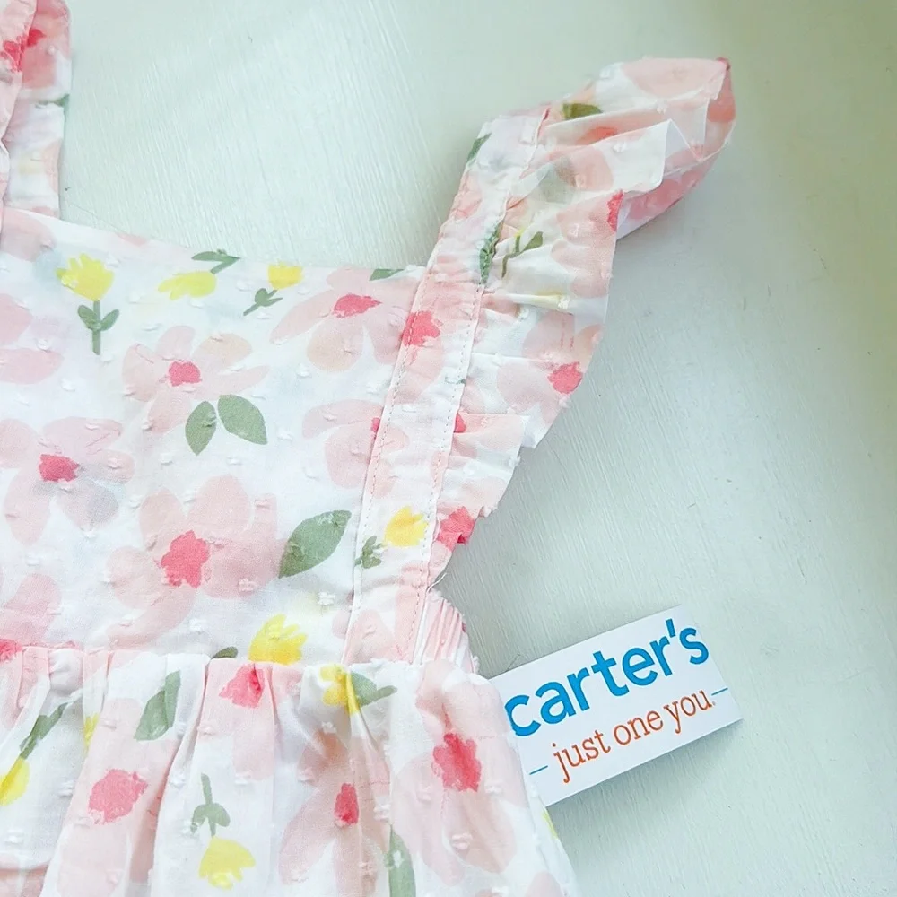 NWT Just One You by Carter’s Baby Girl Floral Dress & Diaper Cover Set 18M
